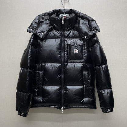 モンクレール「Moncler」 トリカラーテープ マヤ フード付きダウンジャケット