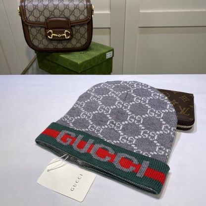 グッチ「Gucci」GG モノグラム ニット帽