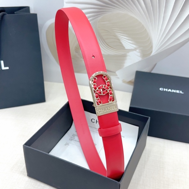 シャネル「Chanel」ダブルフェイス レザー ベルト100CM
