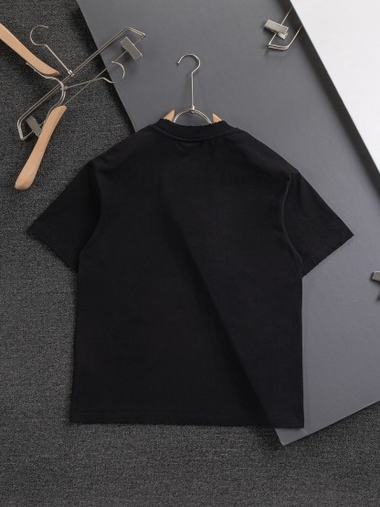 バレンシアガ「Balenciaga」ツートンカラー レター エンブロイダリー Tシャツ