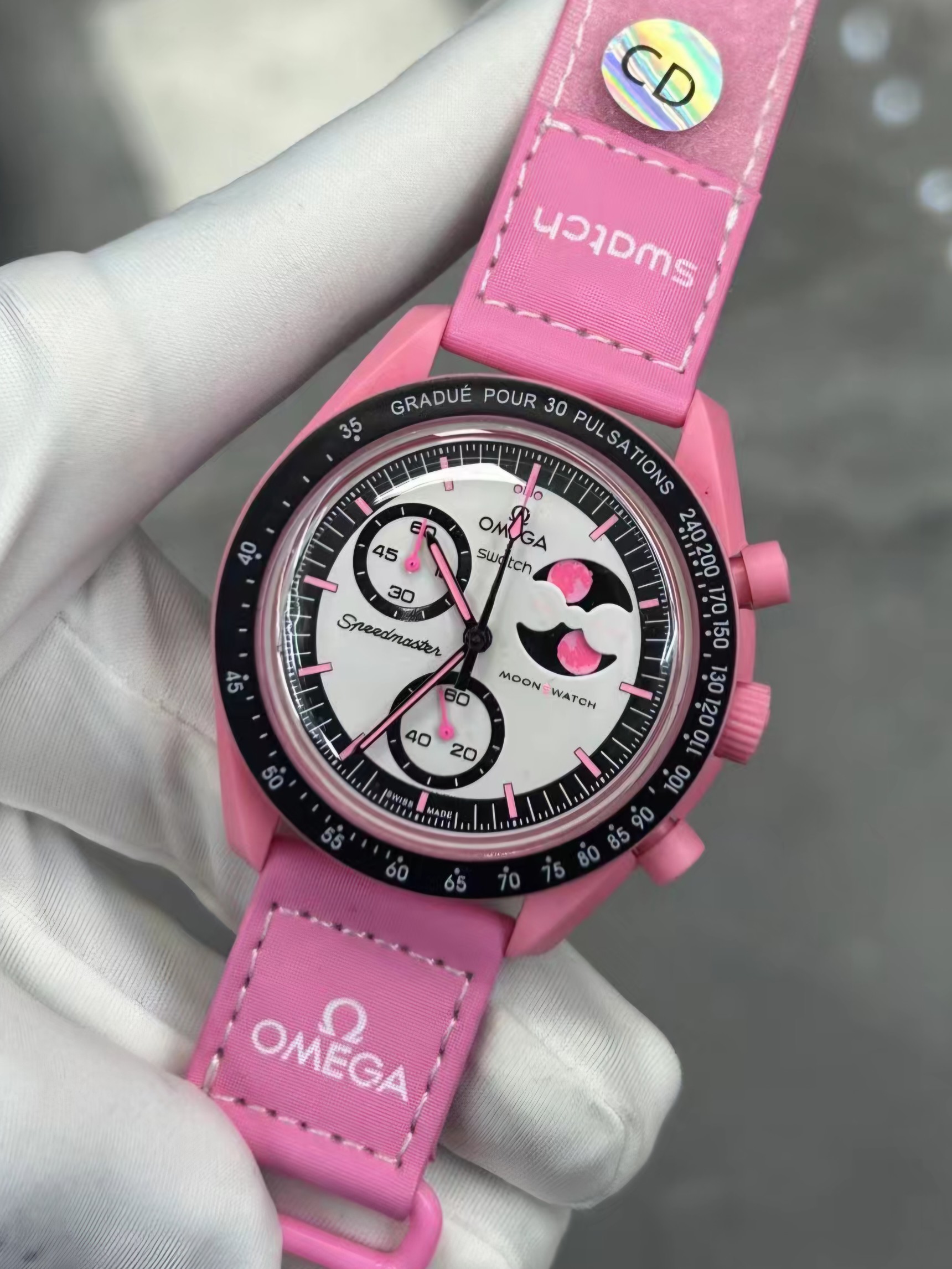 スウォッチ「Swatch」 OMEGA MoonSwatch MISSION TO THE MOONPHASE 腕時計40MM
