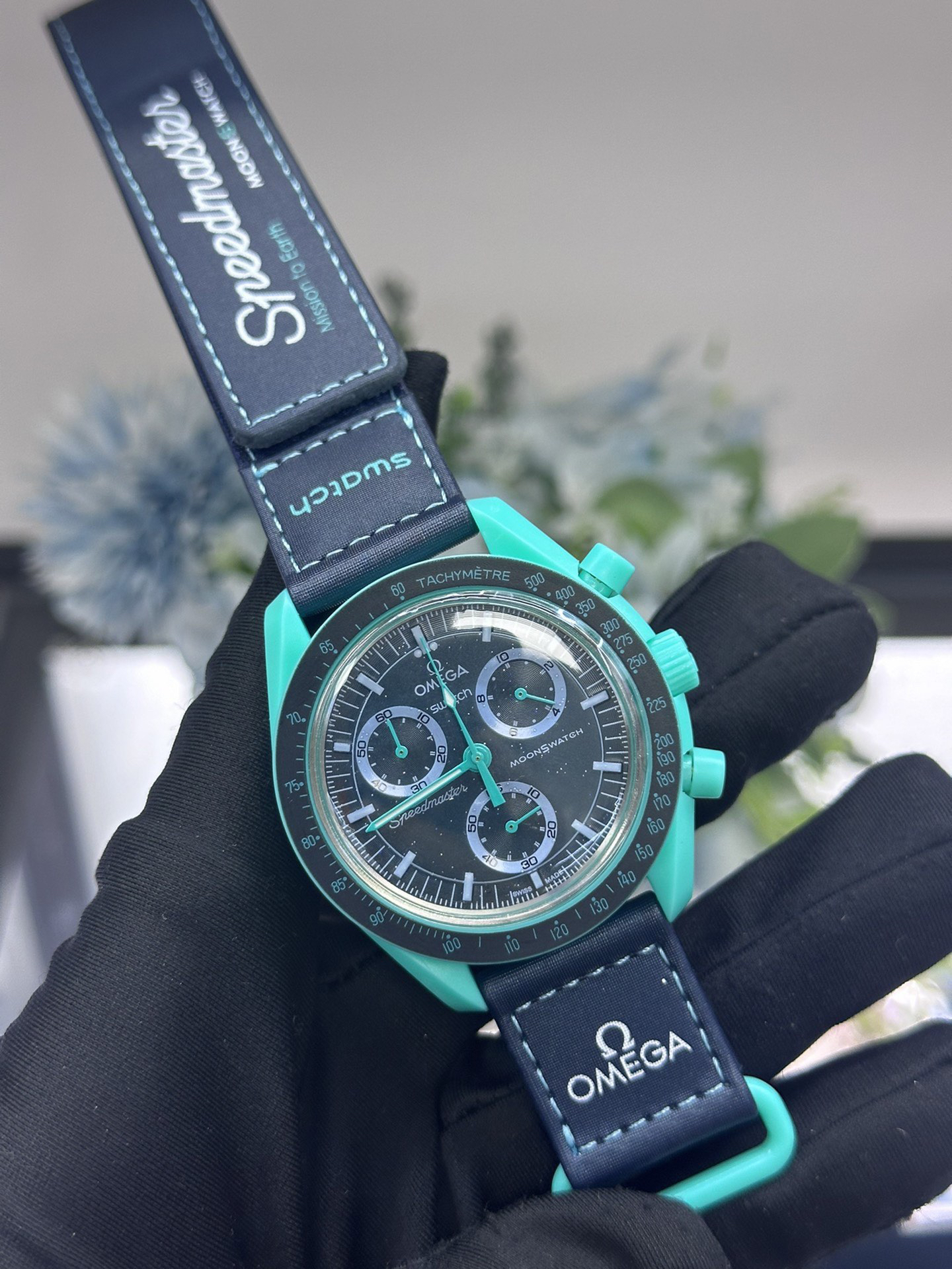 スウォッチ「Swatch」OMEGA MoonSwatch MISSION TO THE MOONPHASE腕時計42MM