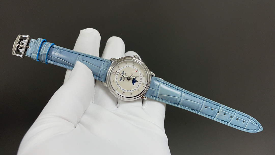 ブランパン「Blancpain」ヴィルレ レディース ムーンフェイズ＆コンプリートカレンダー腕時計35MM