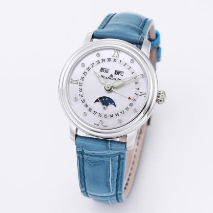 ブランパン「Blancpain」ヴィルレ レディース ムーンフェイズ＆コンプリートカレンダー自動巻き腕時計35mm