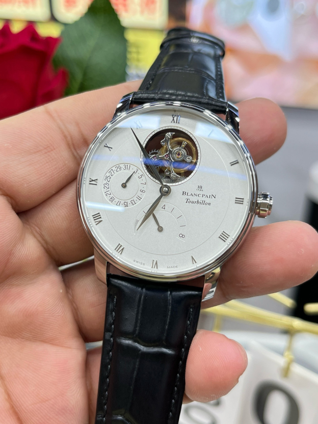 ブランパン「Blancpain」ヴィルレ トゥールビヨン自動巻き腕時計42.5mm