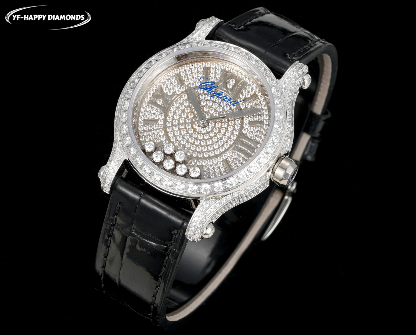 ショパール「Chopard」ハッピーダイヤモンド レインボーレディース ジュエリーウォッチ36mm