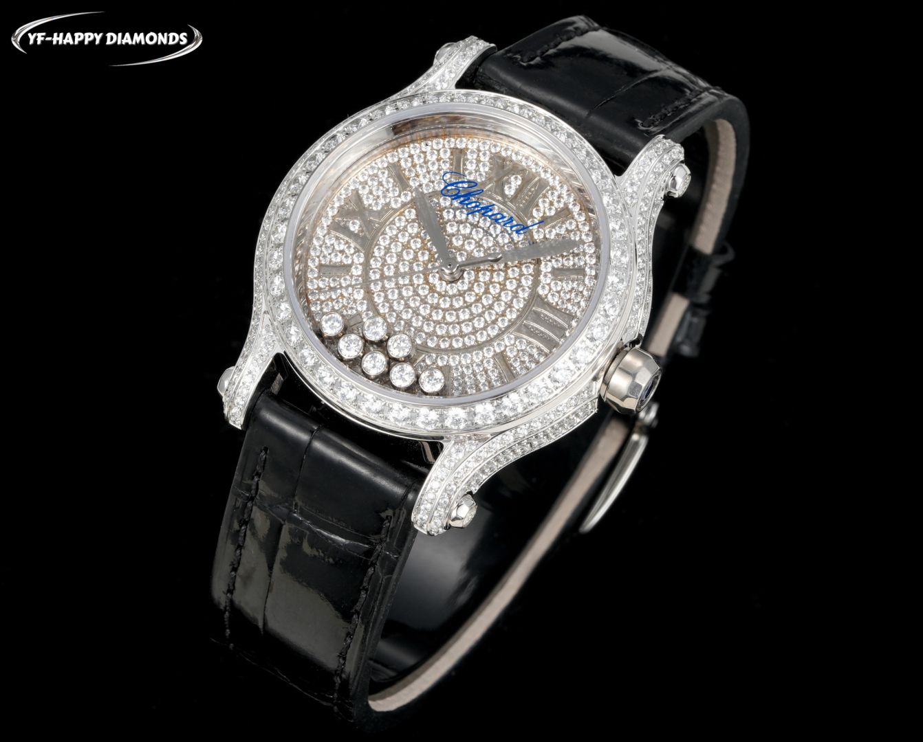 ショパール「Chopard」ハッピーダイヤモンド レインボーレディース ジュエリーウォッチ36mm