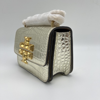 トリー バーチ「Tory Burch」 ELEANOR スモール クロコダイルエンボス ショルダーバッグ