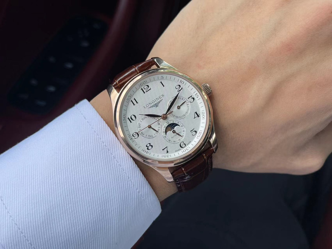 ロンジン「Longines」マスターコレクション マルチファンクション クロノグラフ メンズウォッチ 40mm