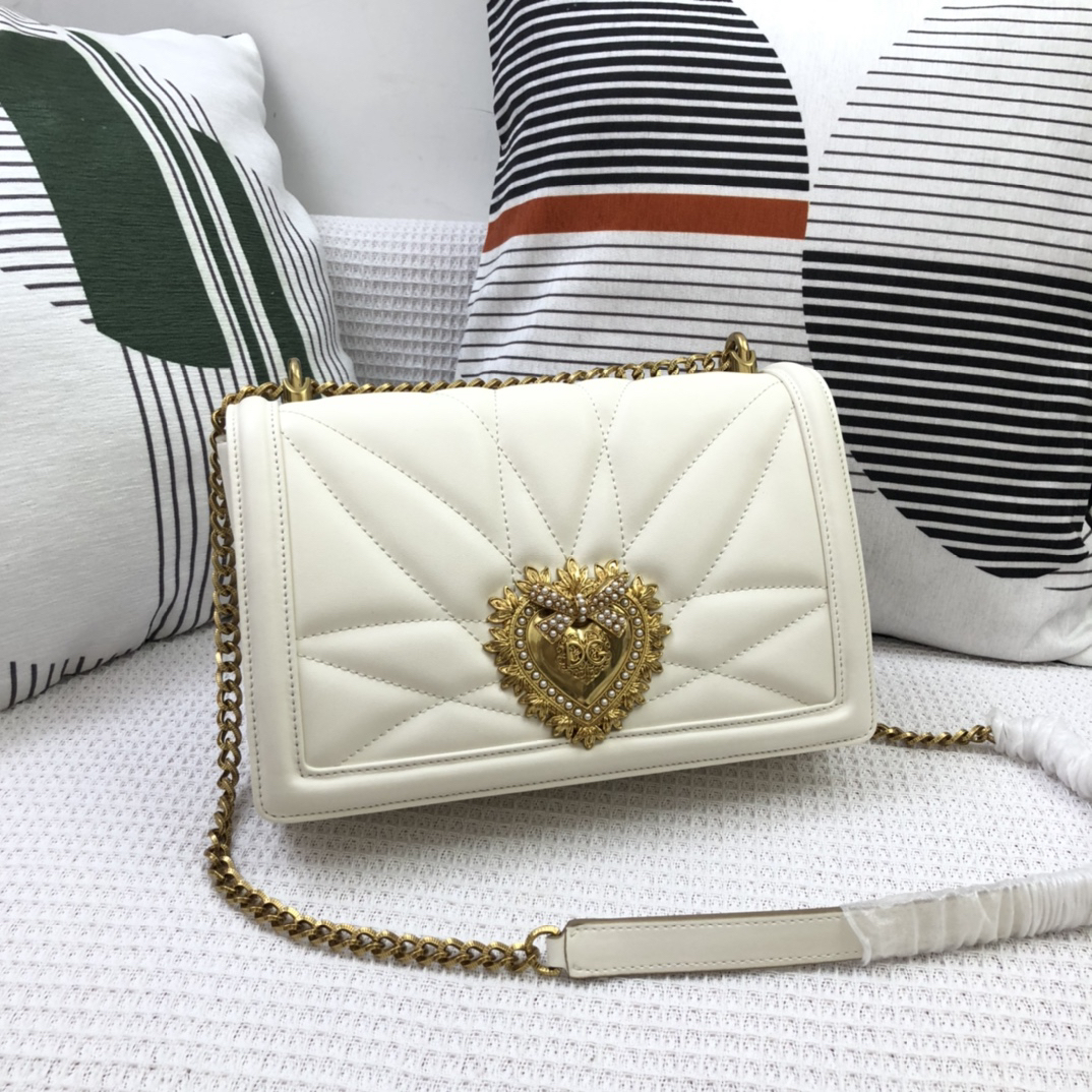 ドルチェ・アンド・ガッバーナ「D&G」Sicily プリントレザー ショルダーバッグ