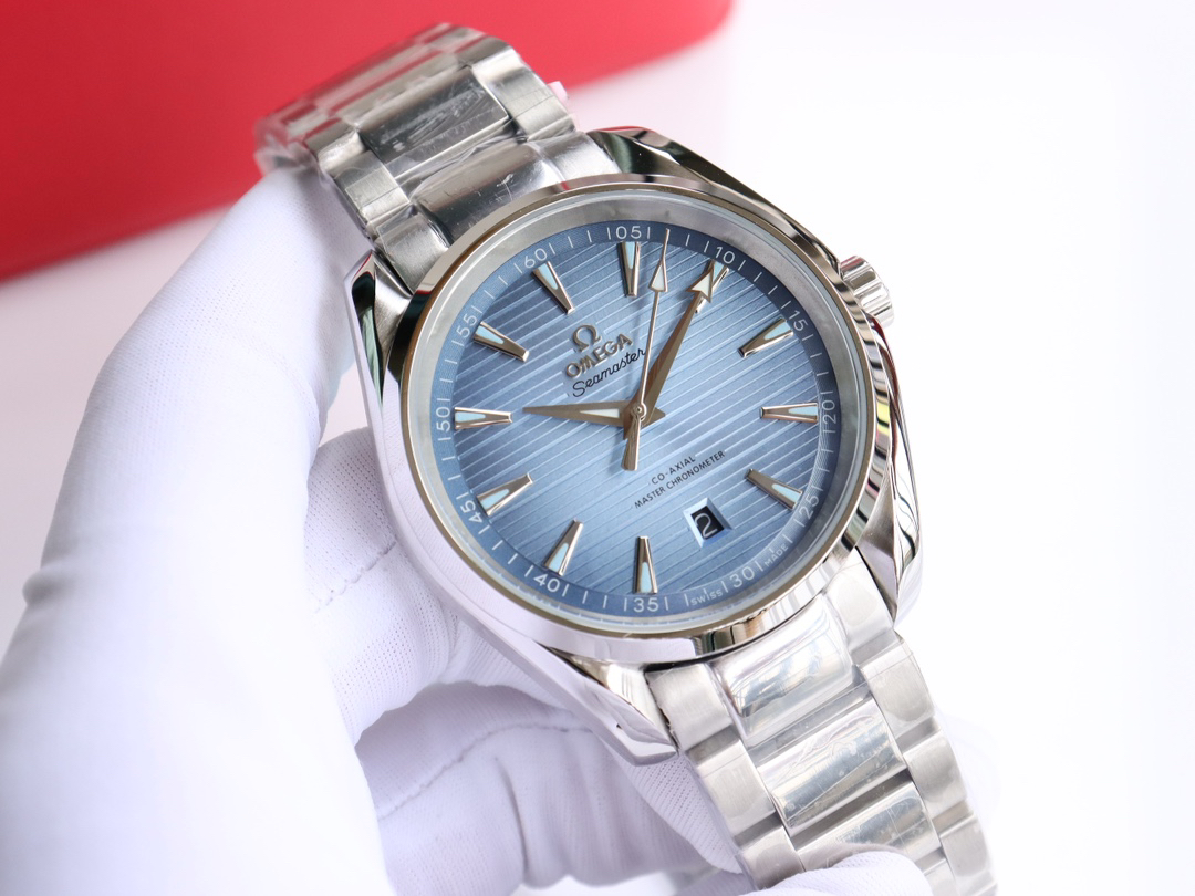 オメガ「Omega」Seamaste﻿r Aqua Terra 150﻿M - Summer Blue 41 mm