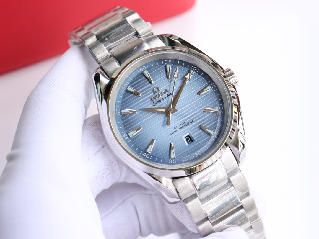 オメガ「Omega」Seamaste﻿r Aqua Terra 150﻿M - Summer Blue 41 mm