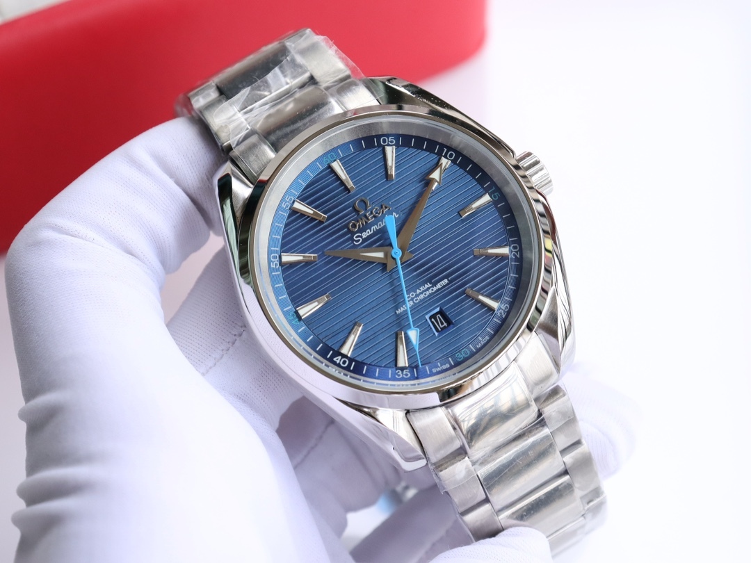 オメガ「Omega」Seamaste﻿r Aqua Terra 150﻿M - Summer Blue 41 mm