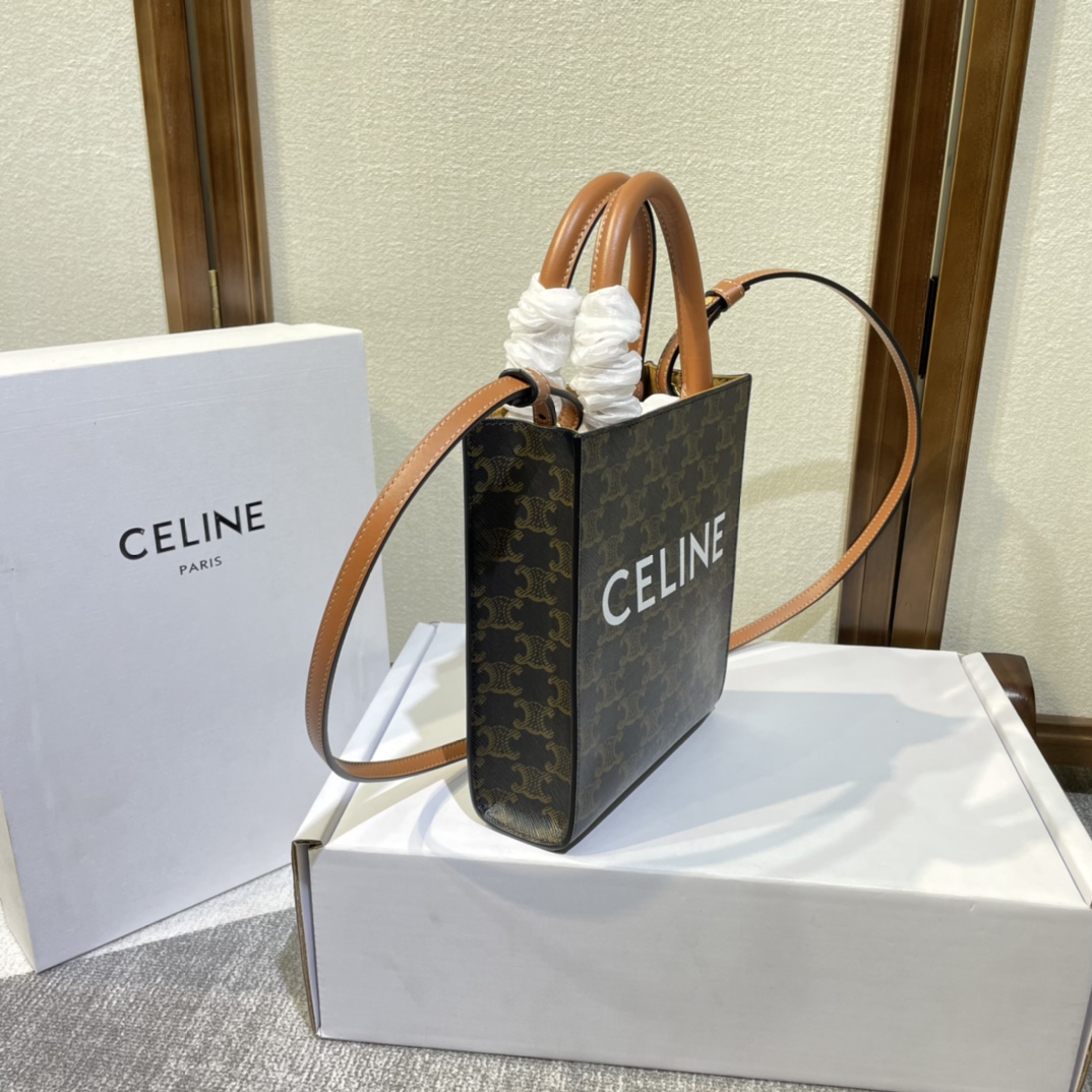 セリーヌ「Celine」Mini Cabas レザートート