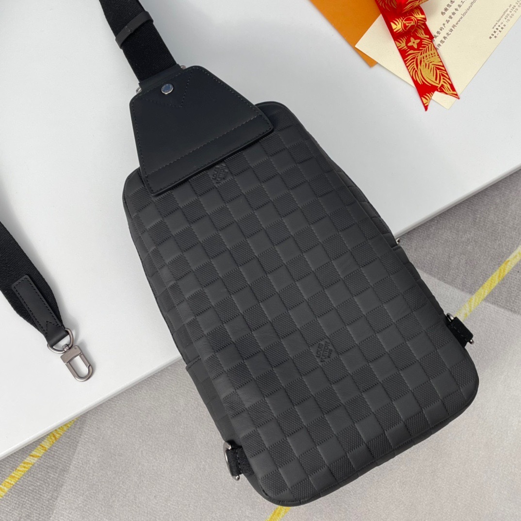 ルイ・ヴィトン「Louis Vuitton」Avenue ダミエ・アンフィニ レザー ショルダーバッグ