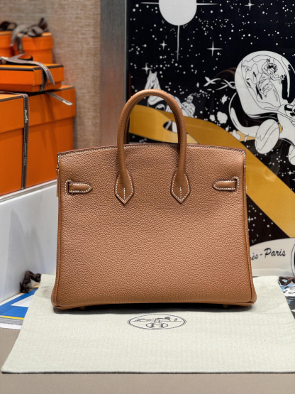 エルメス「Hermès」クーピドンゴールドブラウン スウィフトレザー ゴールドハードウェア バッグ
