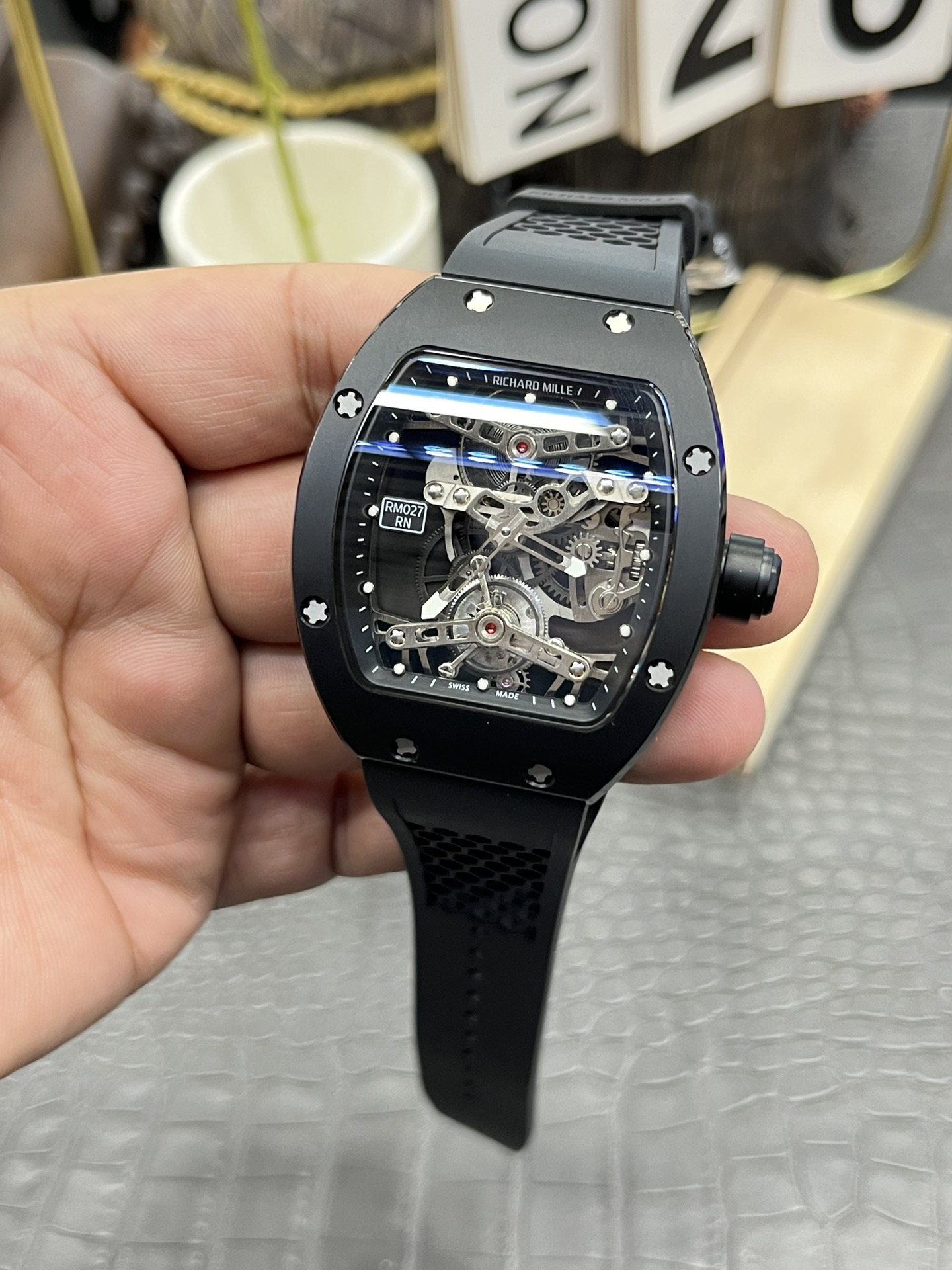 リシャール ミル「Richard Mille」RM 027-RN フライバック クロノグラフ メンズウォッチ
