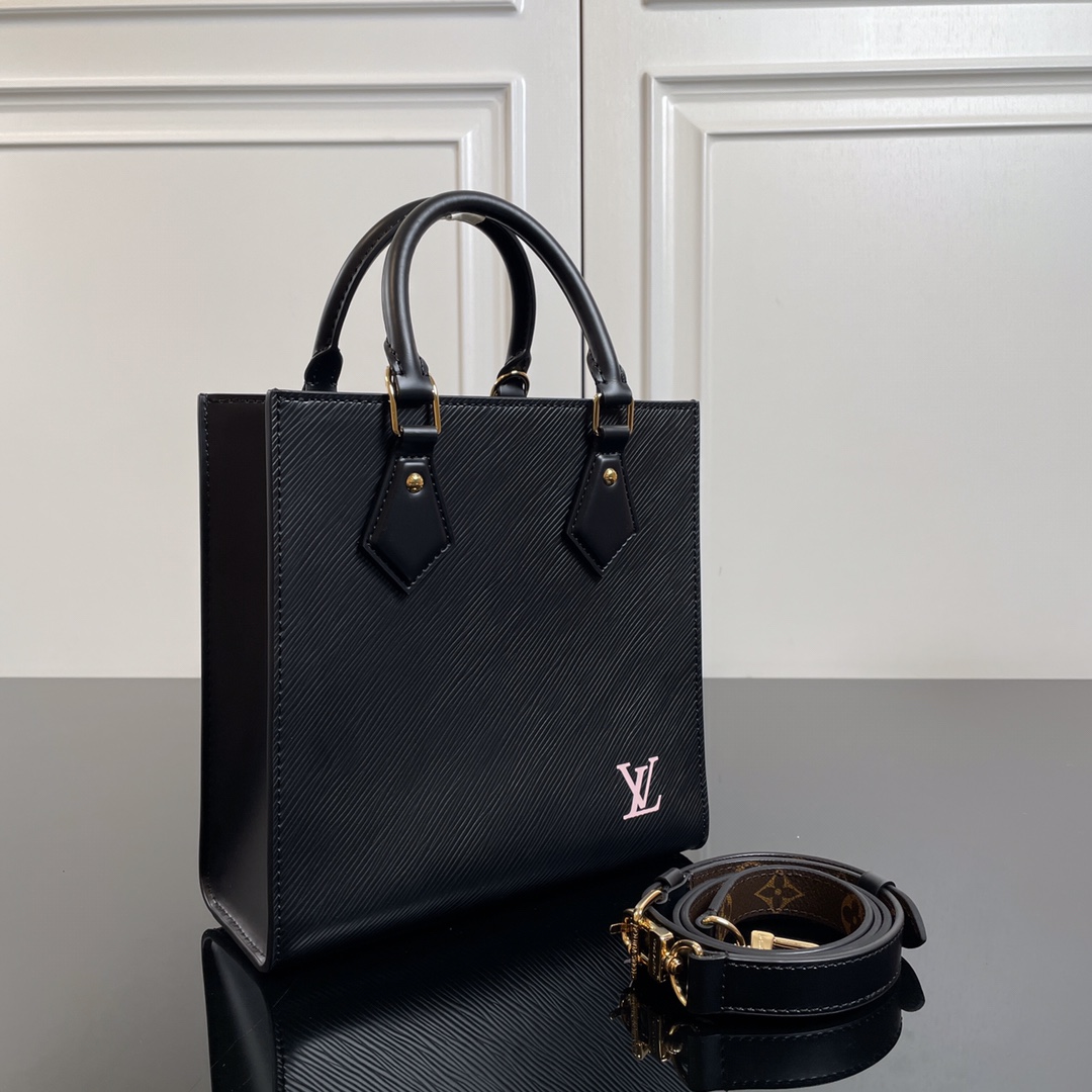 ルイ・ヴィトン「Louis Vuitton」Sac Plat BB レザー ハンドバッグ‌