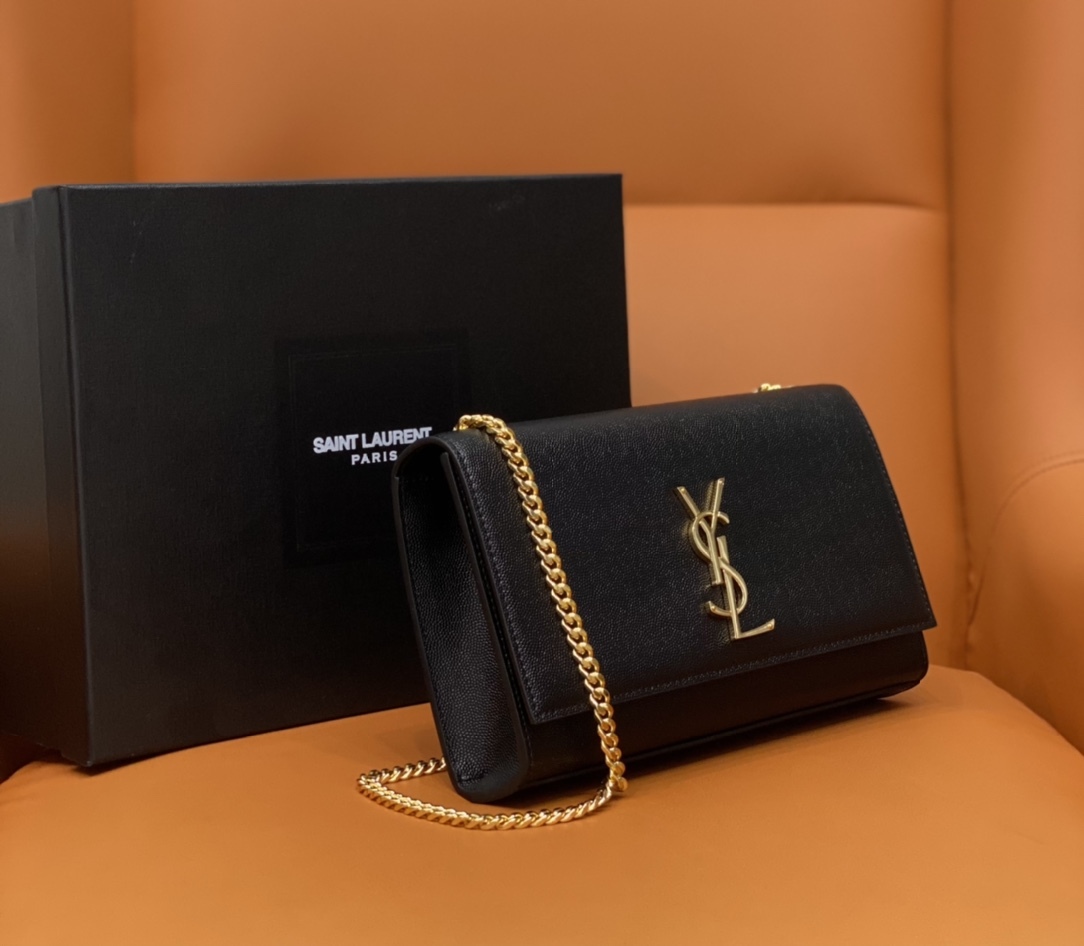 サンローラン「Saint Laurent」‌ KATE アップグレード版 キャビアレザー チェーンバッグ