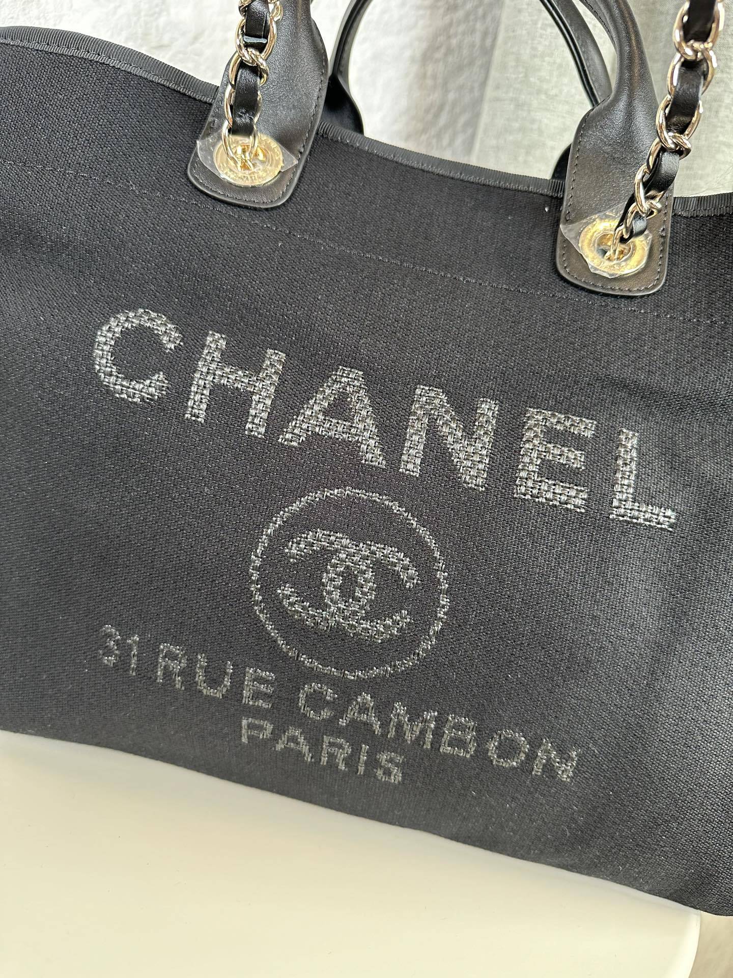 シャネル「Chanel」デニム＆キャンバス マミーバッグ ビーチトート レディース ラージショッピングバッグ