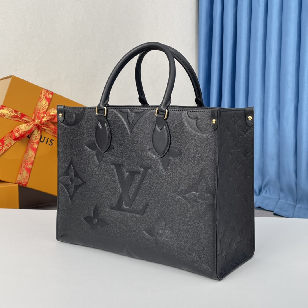 ルイ・ヴィトン「Louis Vuitton」ONTHEGO MM モノグラム エンプレイント トートバッグ