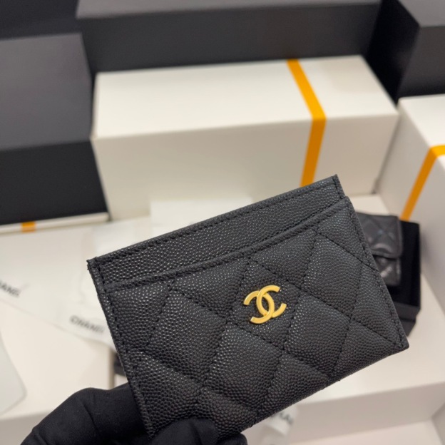 シャネル「Chanel」クラシック カヴィアレザー カードケース