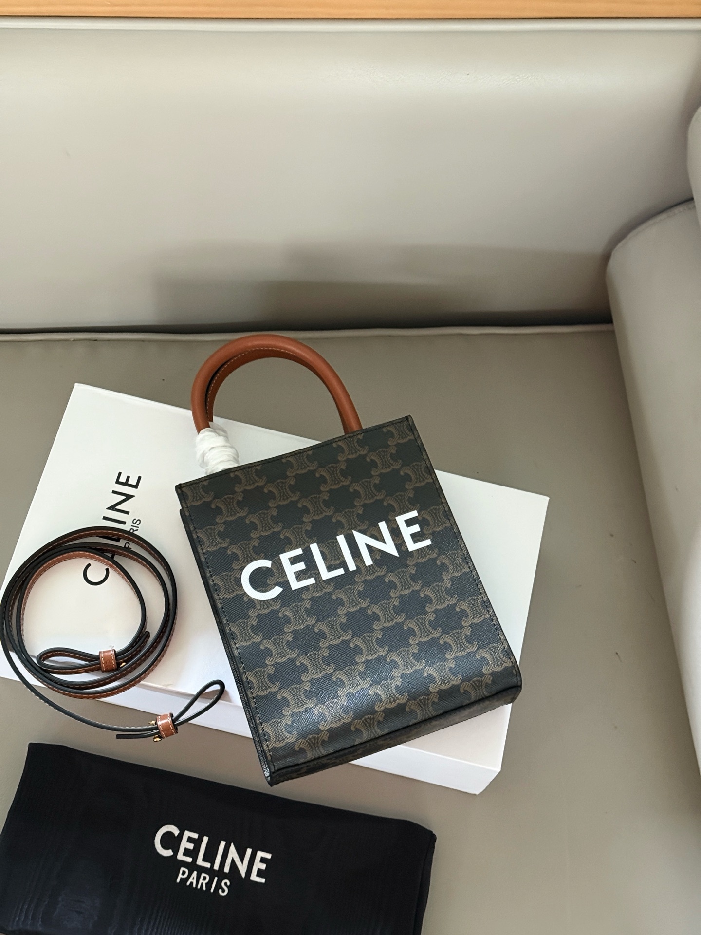セリーヌ「Celine」ミニ トートバッグ