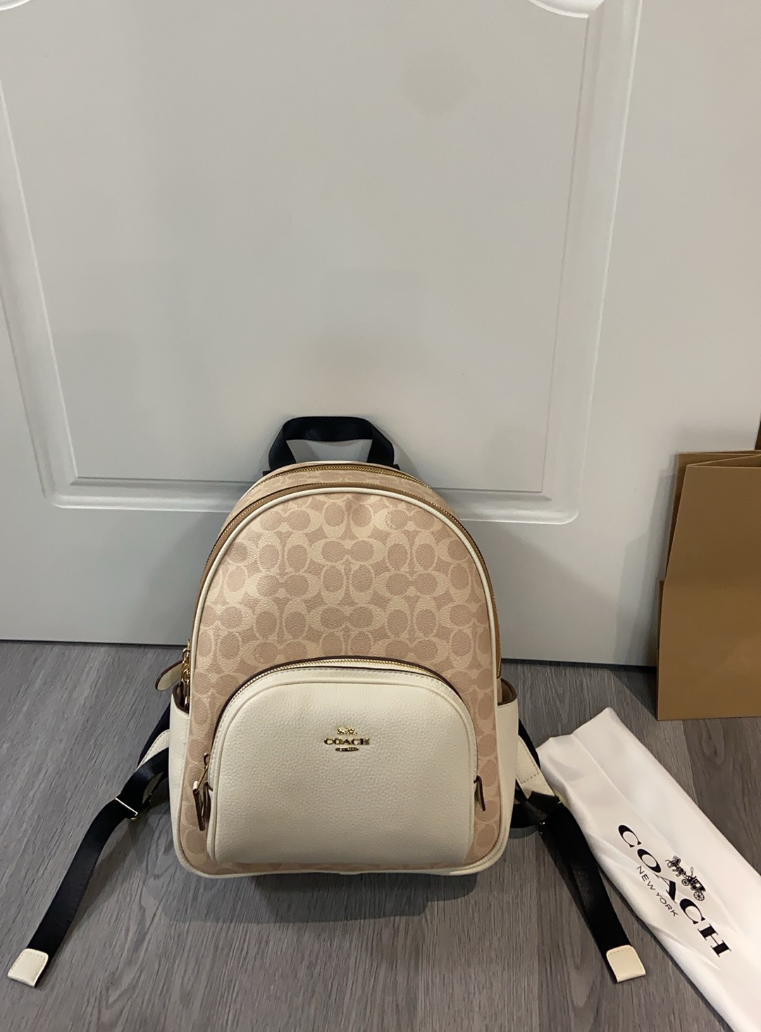 コーチ「Coach」COURT デニム&レザー バックパック