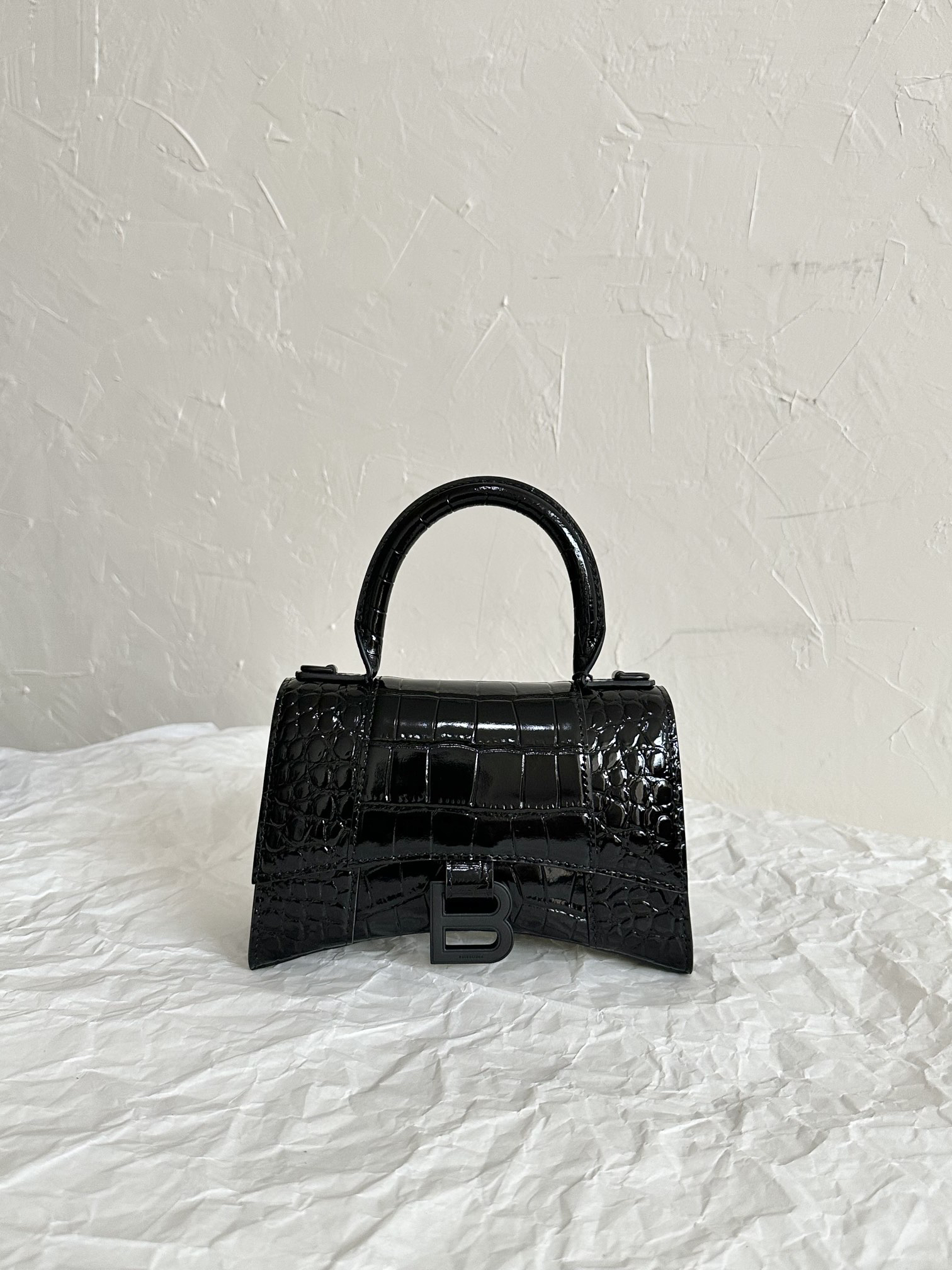 バレンシアガ「Balenciaga」Crocodile-Embossed Bag