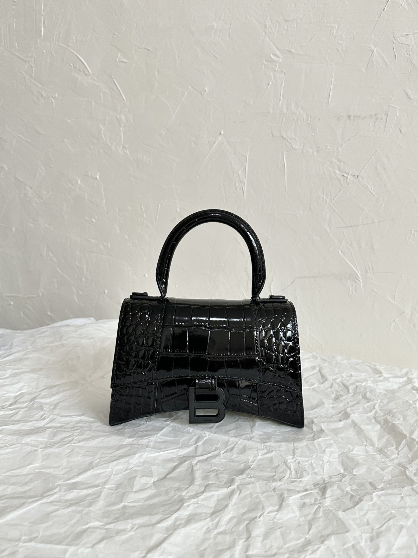バレンシアガ「Balenciaga」Crocodile-Embossed Bag