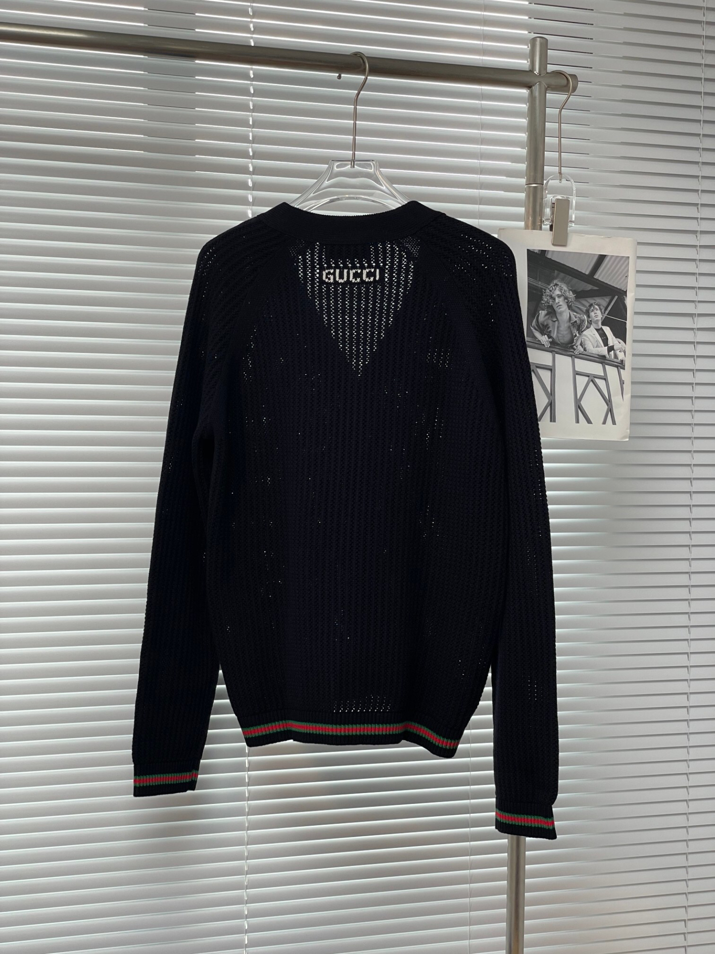 グッチ「Gucci」 Jackie Web ニットカーディガン