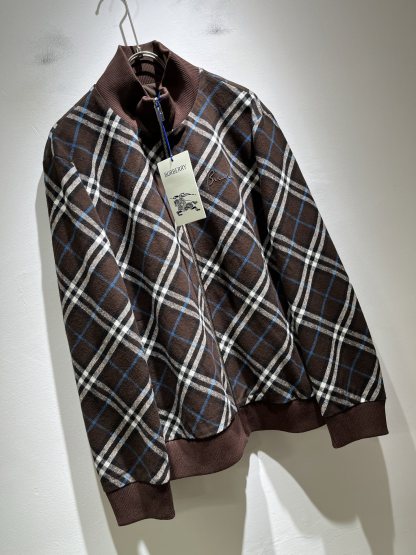 バーバリー「Burberry」 25FW レザー トラック ジャケット
