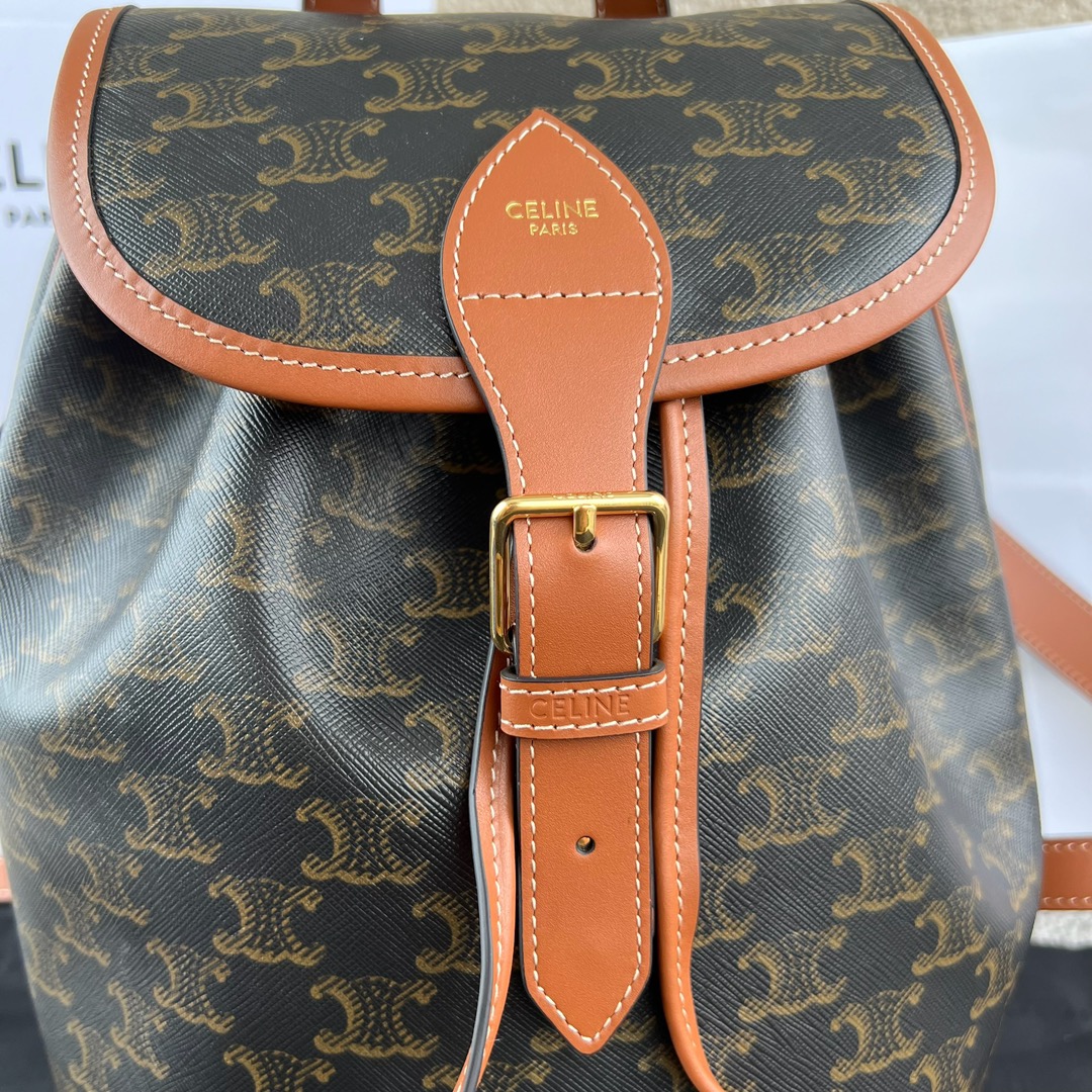 セリーヌ「Celine」FOLCO TRIOMPHE CANVASバックパック