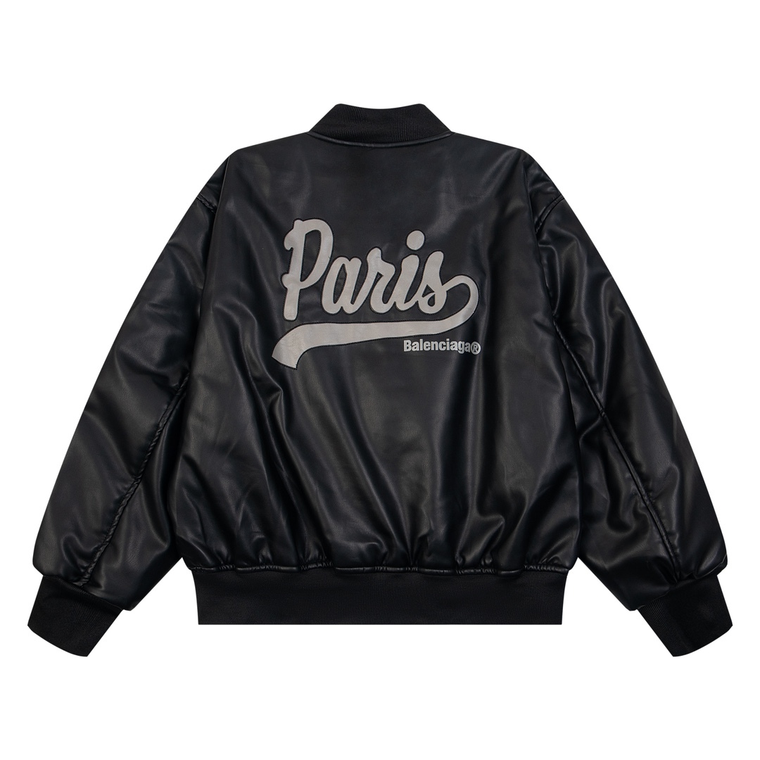 バレンシアガ「Balenciaga」24FW パリ パッチ ベースボール フライト ジャケット