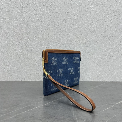 セリーヌ「Celine」CLASSIC FLAP レザー クラッチバッグ