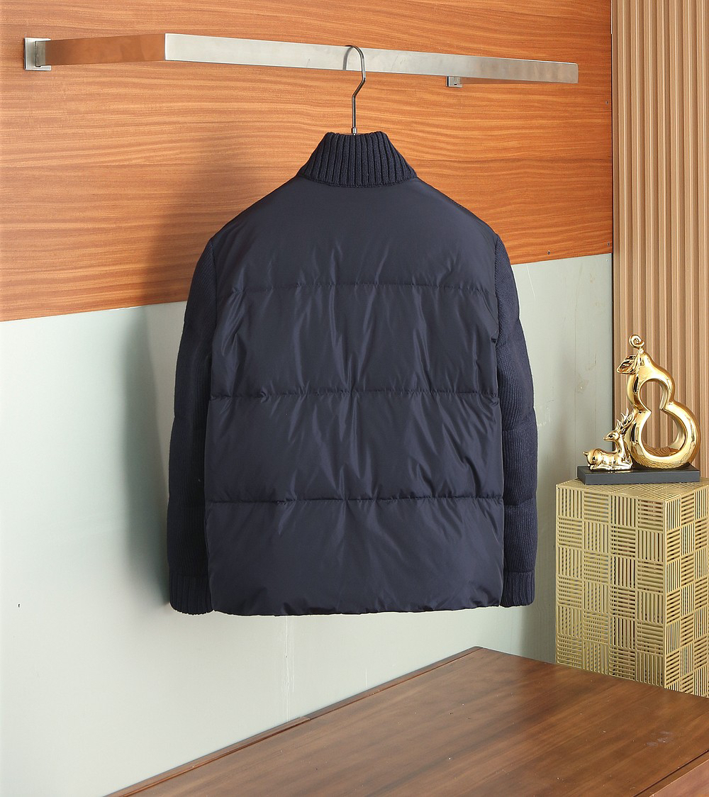 モンクレール「Moncler」2025年秋冬新作 ウールニットパネル ダウンジャケット