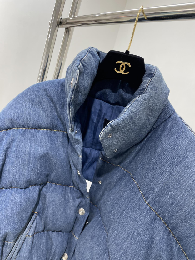 シャネル「Chanel」Coco Neige デニム キルトド ジャケット