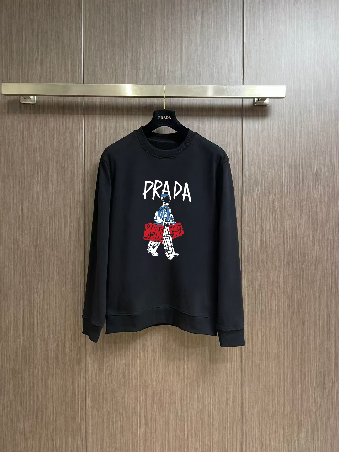 プラダ「Prada」ロゴ プリント カーディガン