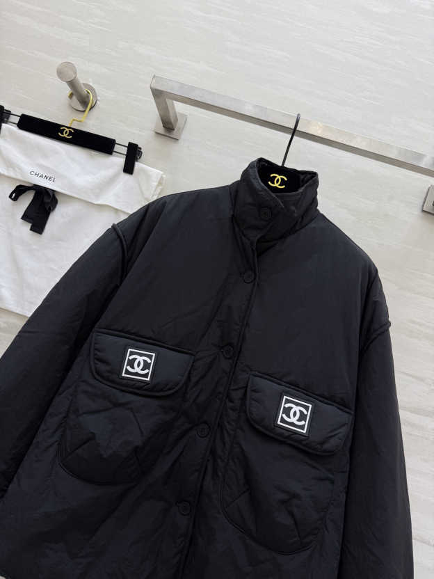 シャネル「Chanel」ヴィンテージ スタンドカラー キルトド ジャケット