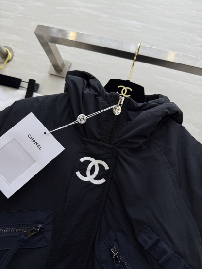 シャネル「Chanel」ヴィンテージ フード付き キルトド コート