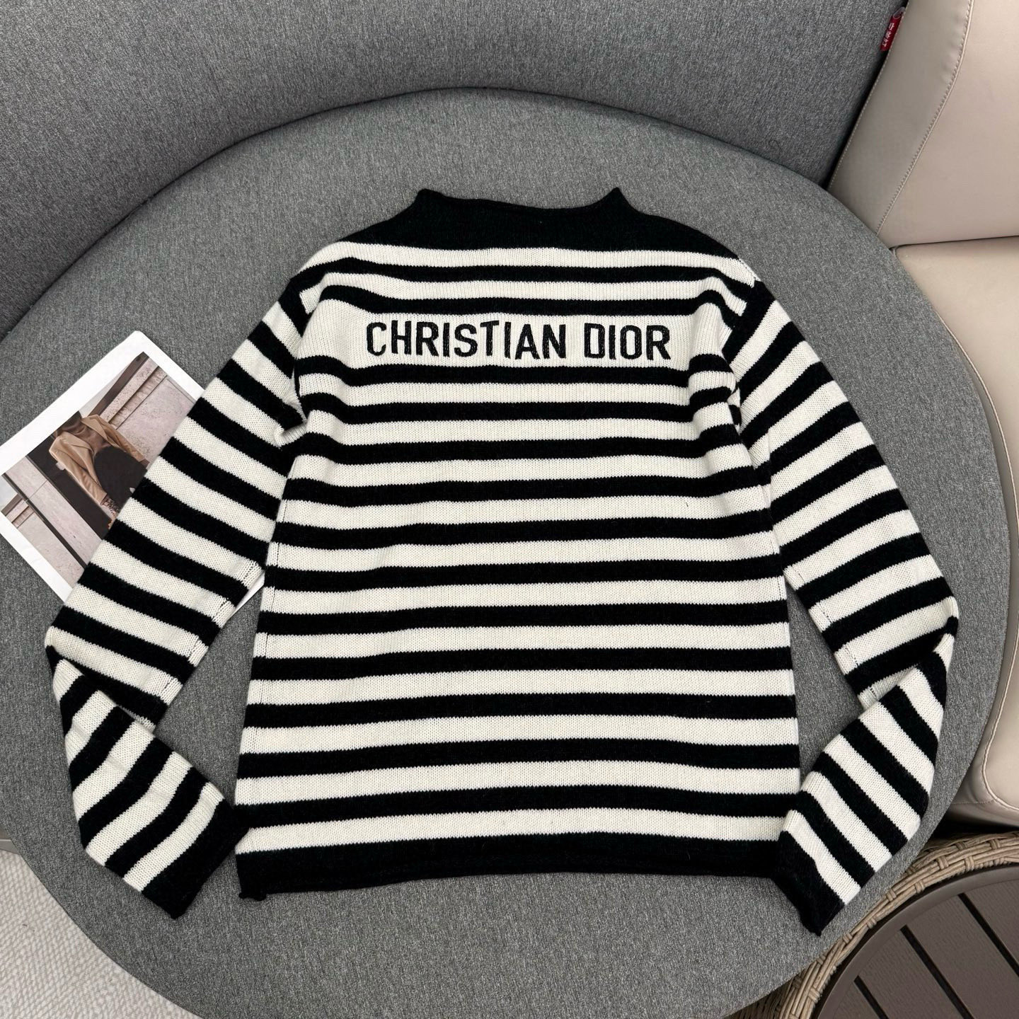 ディオール「Dior」マリンストライプ ニットセーター