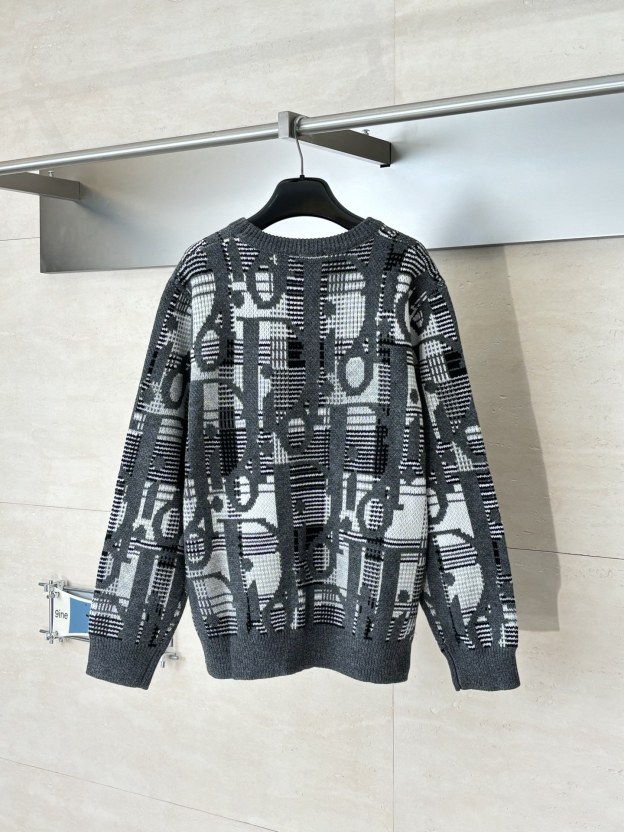 ディオール「Dior」 オブリーク ウール ジャカード ニットセーター