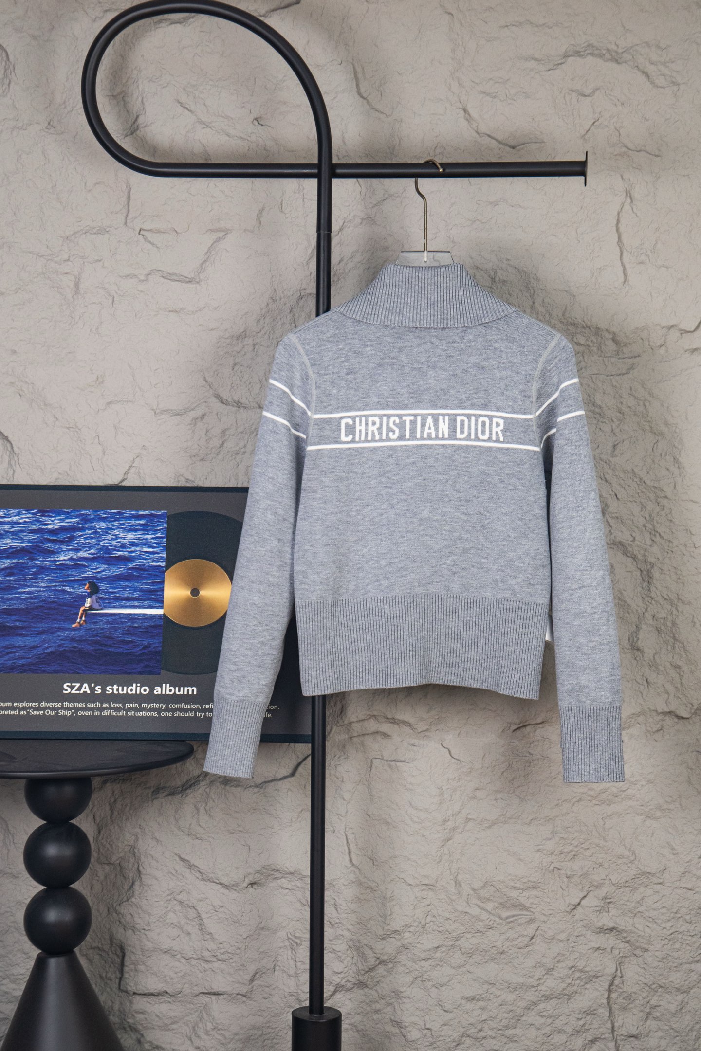 ディオール「Dior」リバーシブル カシミヤ モノグラム プルオーバー