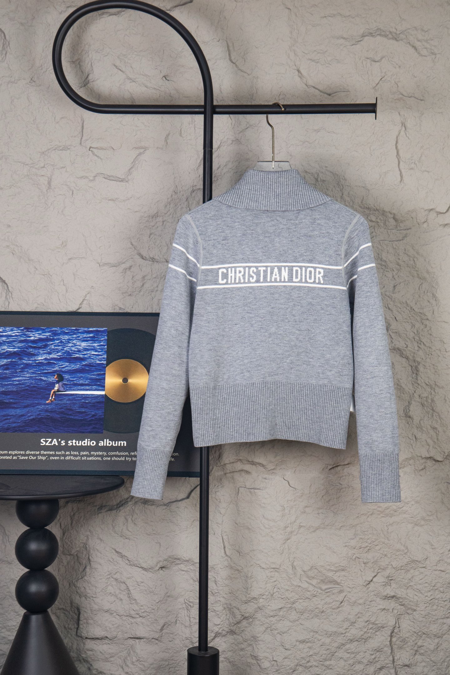 ディオール「Dior」リバーシブル カシミヤ モノグラム プルオーバー