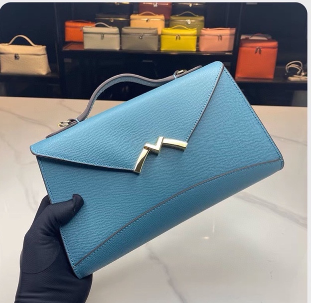 モイナ「Moynat」Réjane レザートートバッグ