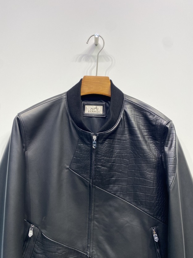 エルメス「Hermès」グレネ カルフスキン ボンバー ジャケット