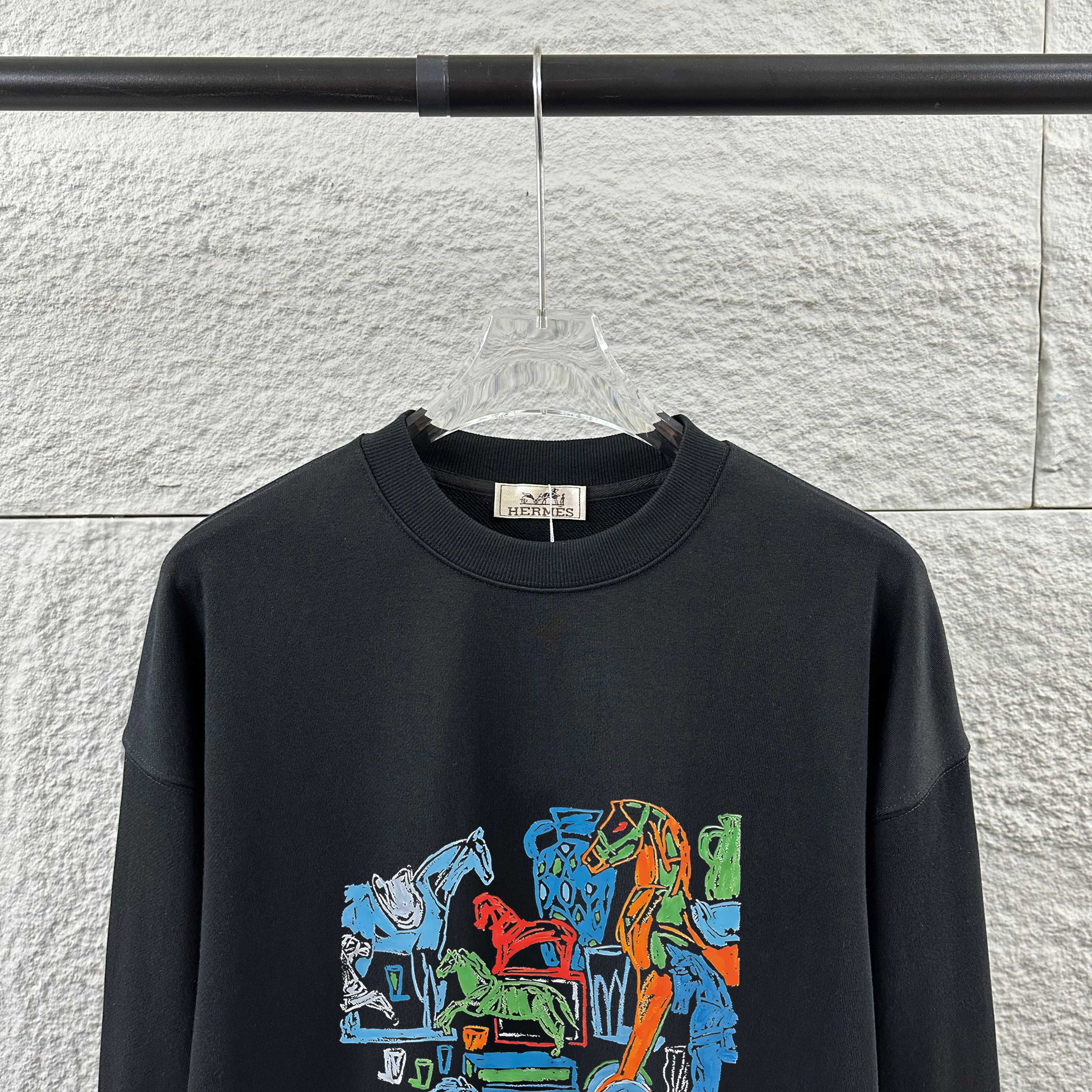 エルメス「Hermès」クラシック クルーネック スウェットシャツ