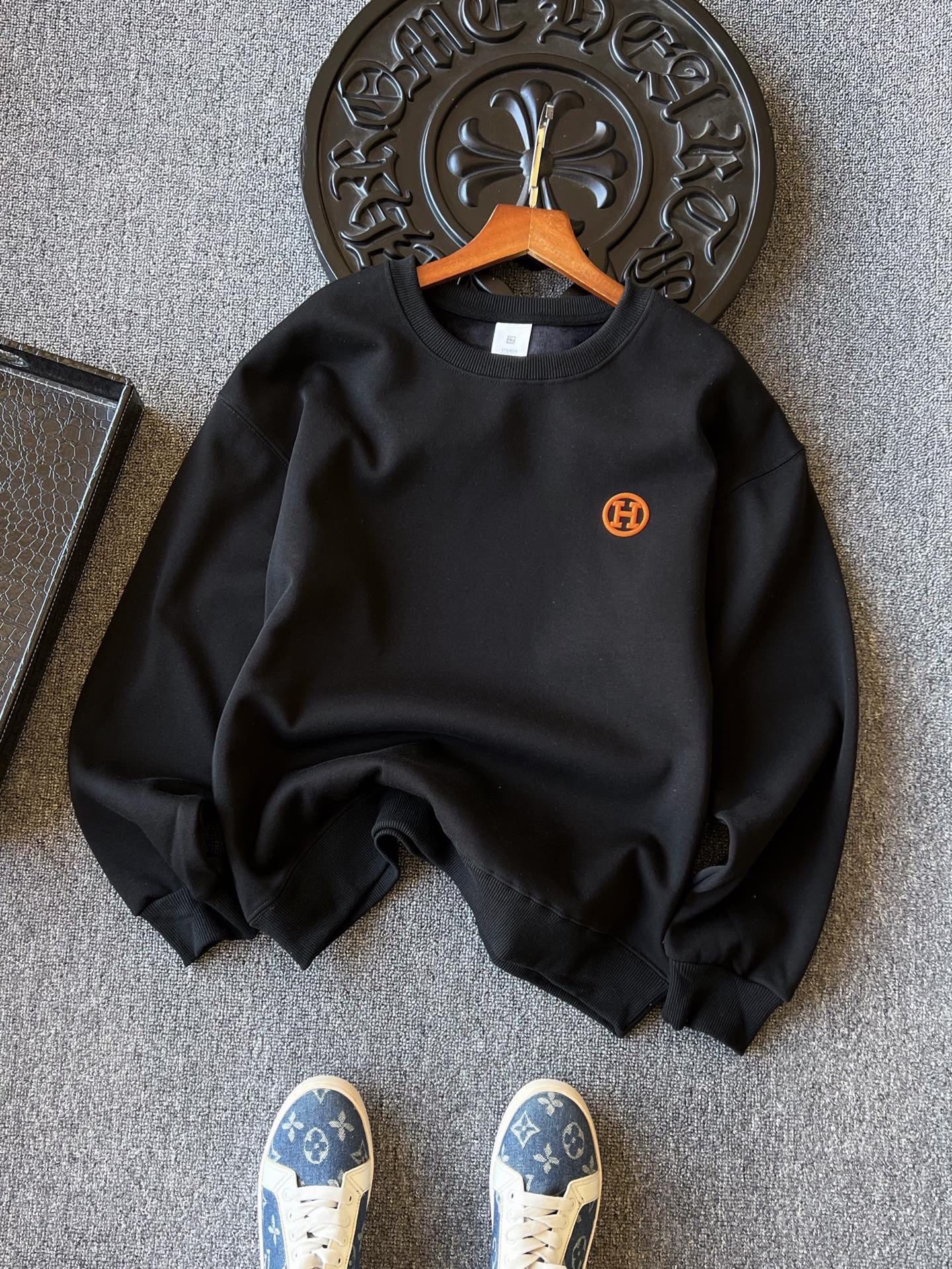 エルメス「Hermès」 オーリー フリース 裏起毛 スウェットシャツ