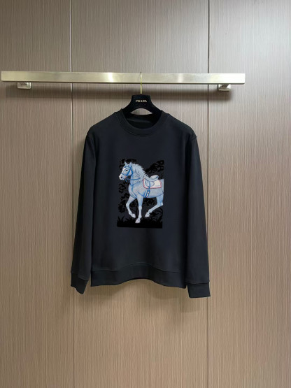 エルメス「Hermès」ヴィンテージ ループバック クルーネック スウェットシャツ