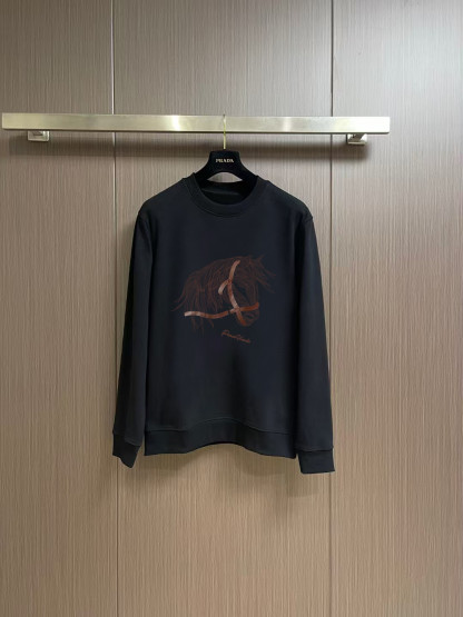 エルメス「Hermès」ヴィンテージ ループバック クルーネック スウェットシャツ